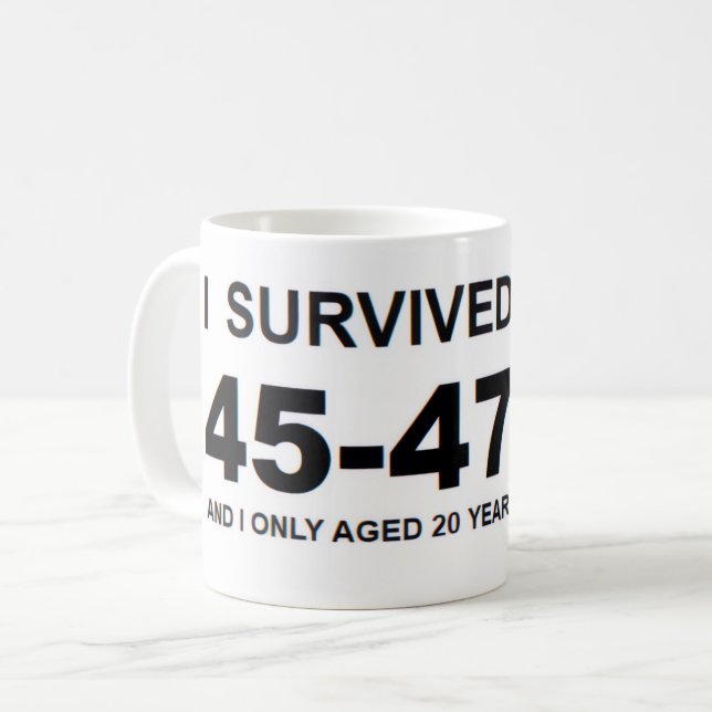 I Survived 45-47 Kaffemugg (Framsida vänster)