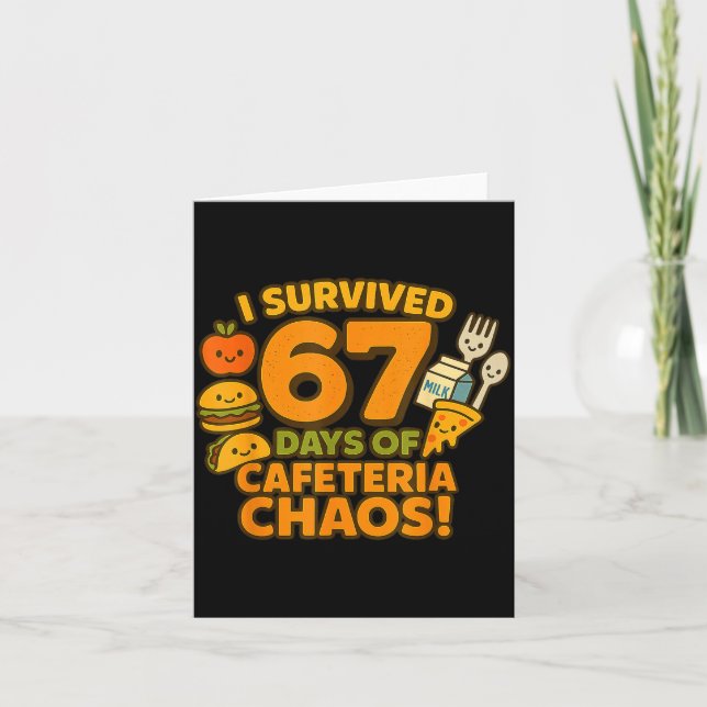 I Survived 67 Days Of Cafeteria Chaos 67 Meme Lunc Kort (Framsida)