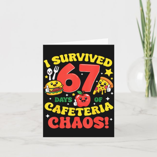 I Survived 67 Days Of Cafeteria Chaos 67 Meme Lunc Kort (Framsida)
