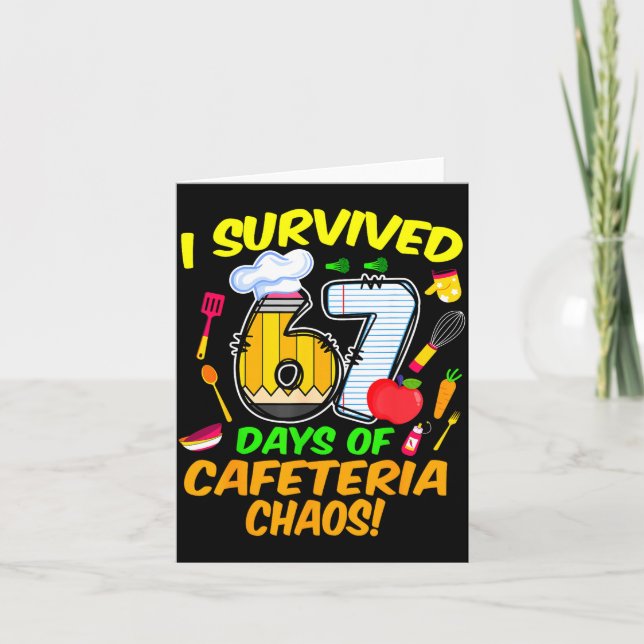 I Survived 67 Days Of Cafeteria Chaos 67 Meme Lunc Kort (Framsida)