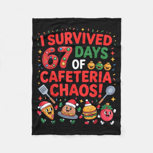 I Survived 67 Days Of Cafeteria Chaos In Lunch Lad Fleecefilt (Framsidan)