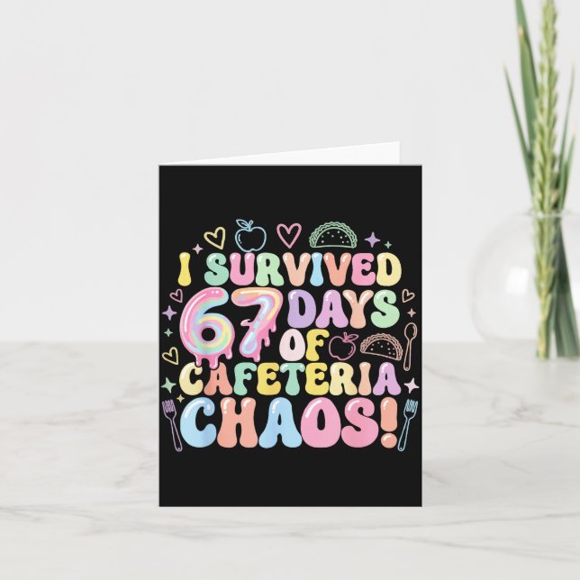 I Survived 67 Days Of Cafeteria Chaos Lunch Lady M Kort (Framsida)