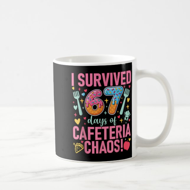 I Survived 67 Days Of Cafeteria Chaos Lunch Lady S Kaffemugg (Höger)