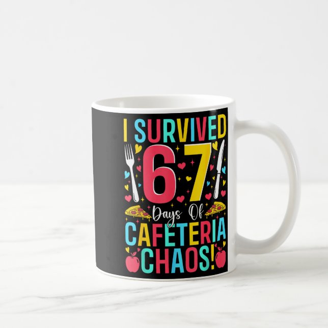 I Survived 67 Days Of Cafeteria Chaos Lunch Lady S Kaffemugg (Höger)