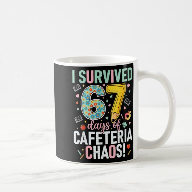 I Survived 67 Days Of Cafeteria Chaos Lunch Lady S Kaffemugg (Höger)