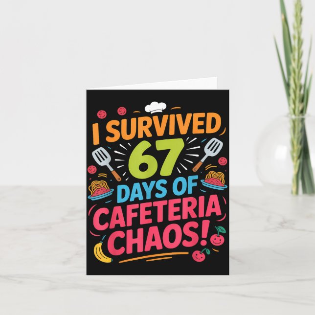 I Survived 67 Days Of Cafeteria Chaos Staff Lunch  Kort (Framsida)