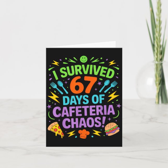 I Survived 67 Days Of Cafeteria Chaos Staff Lunch  Kort (Framsida)