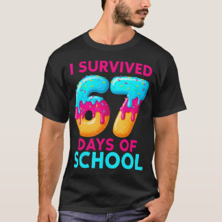 I Survived 67 Days Of School 67 Meme Teachers Stud T Shirt