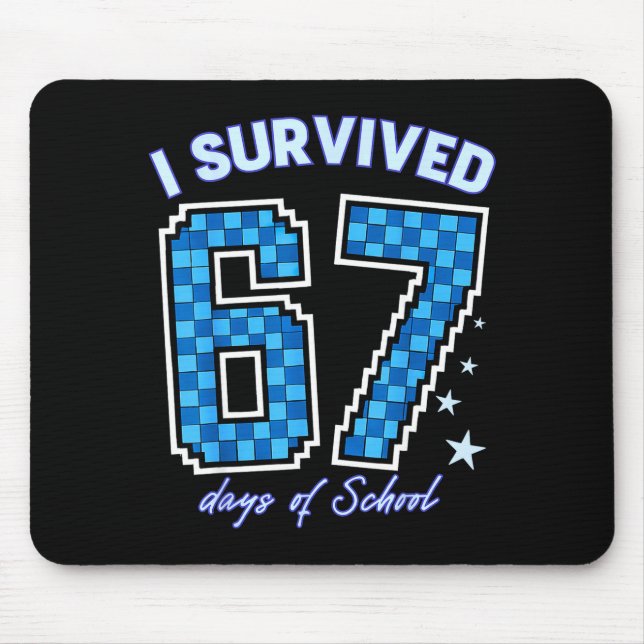 I Survived 67 Days Of School Boys Kids 100 Days Of Musmatta (Framsidan)