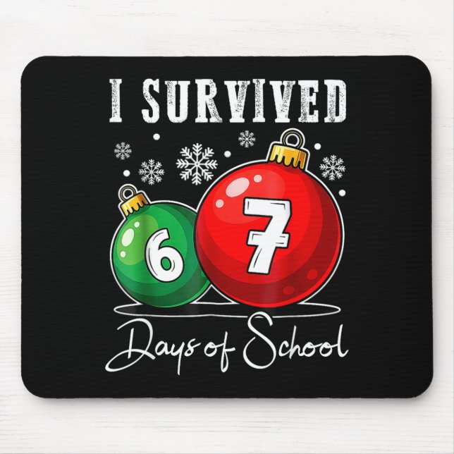 I Survived 67 Days Of School Christmas Candy Cane  Musmatta (Framsidan)
