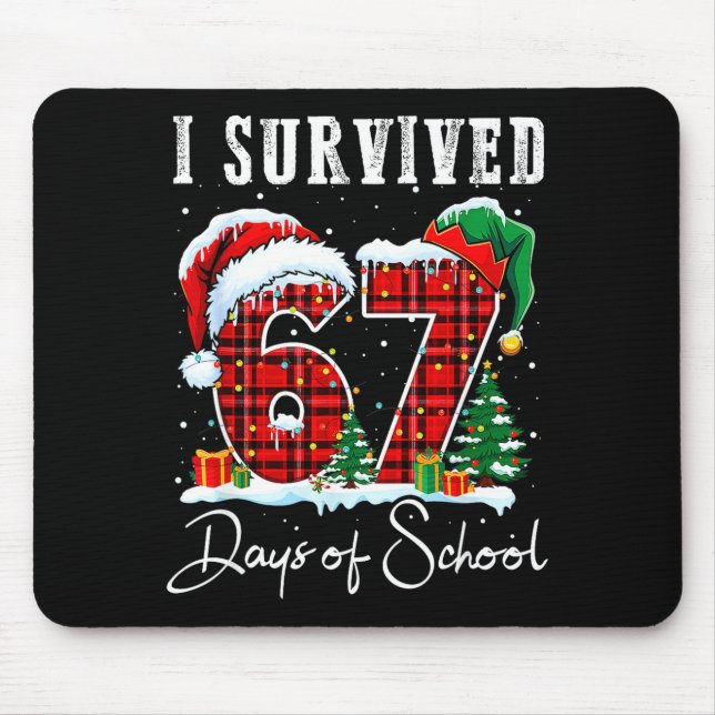 I Survived 67 Days Of School Christmas Candy Cane  Musmatta (Framsidan)