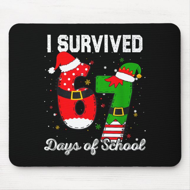 I Survived 67 Days Of School Christmas Candy Cane  Musmatta (Framsidan)