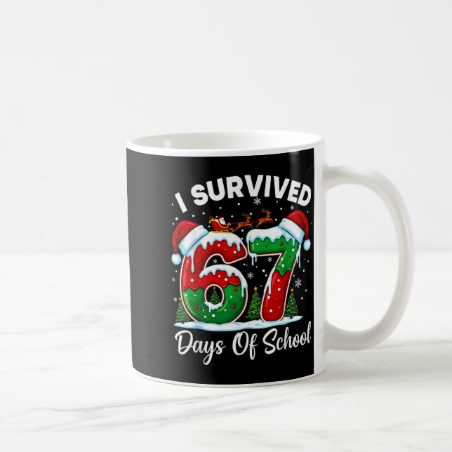 I Survived 67 Days Of School Christmas Countdown K Kaffemugg (Höger)
