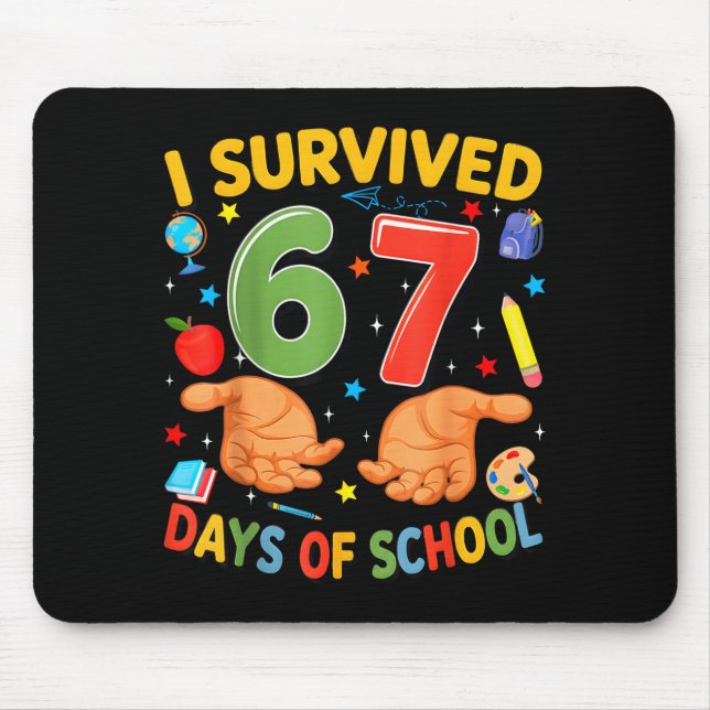 I Survived 67 Days Of School Cool Teacher Design  Musmatta (Framsidan)