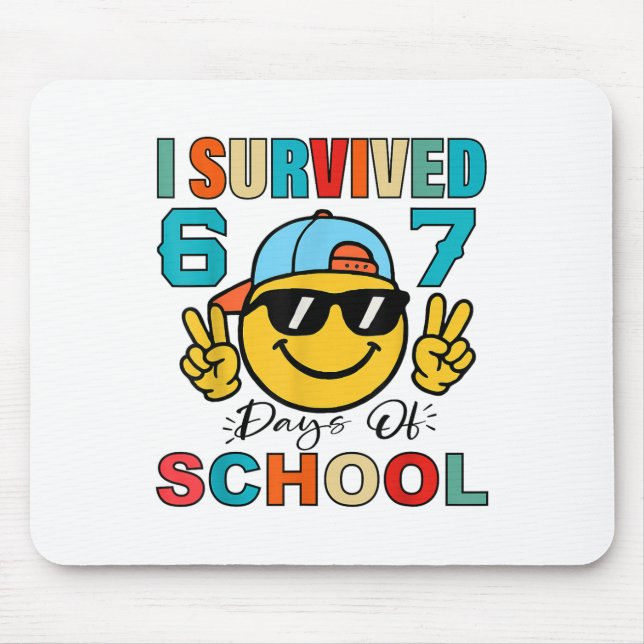 I Survived 67 Days Of School Funny 67 Meme Student Musmatta (Framsidan)
