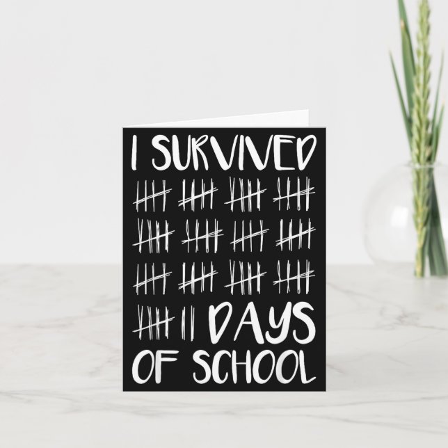 I Survived 67 Days Of School Funny 67 Meme Tally M Kort (Framsida)