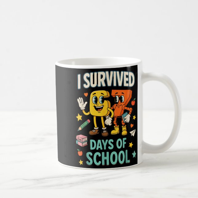 I Survived 67 Days Of School Funny 67 Meme Teacher Kaffemugg (Höger)