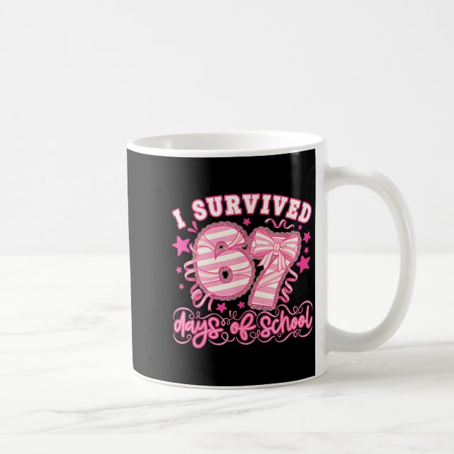 I Survived 67 Days Of School Funny 67 Teachers Stu Kaffemugg (Höger)