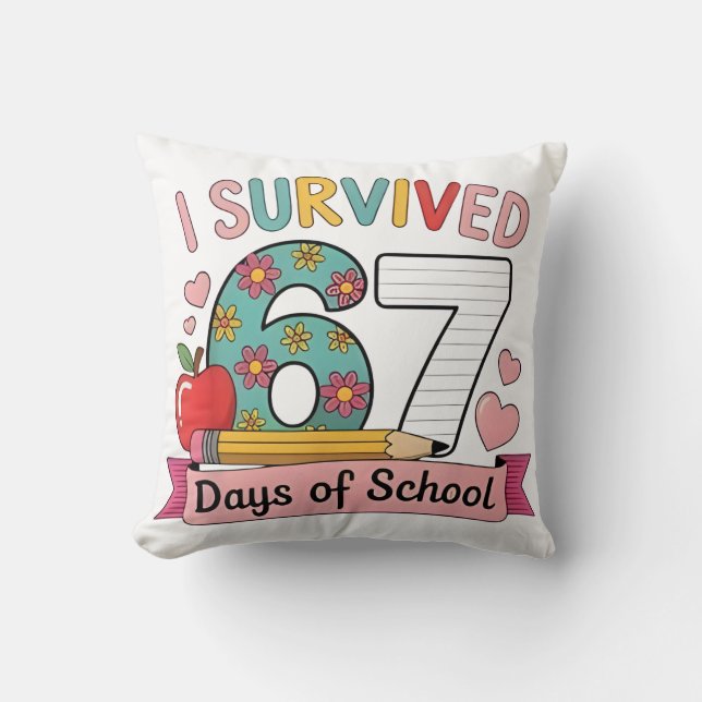 I Survived 67 Days of School Funny 67 Teachers Stu Kudde (Framsida)