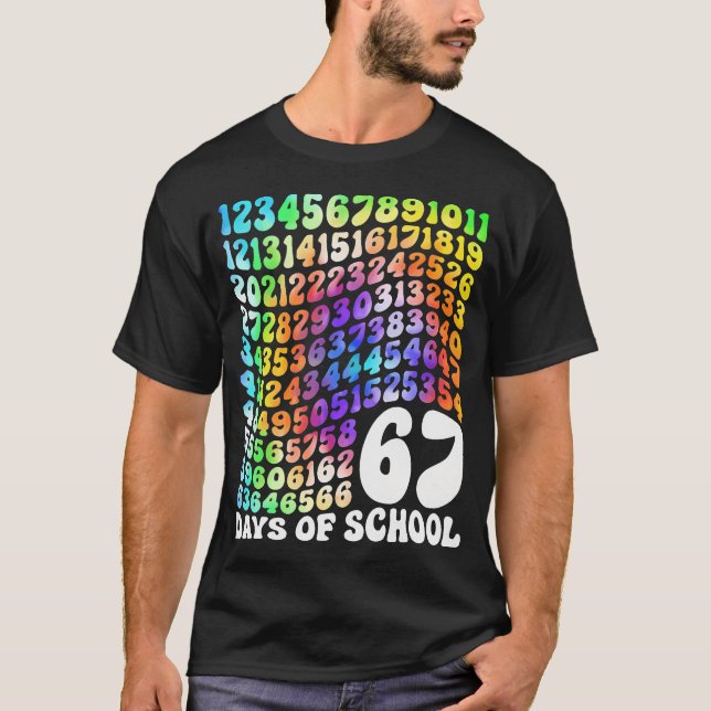 I Survived 67 Days Of School Funny 67 Teachers Stu T Shirt (Framsida)