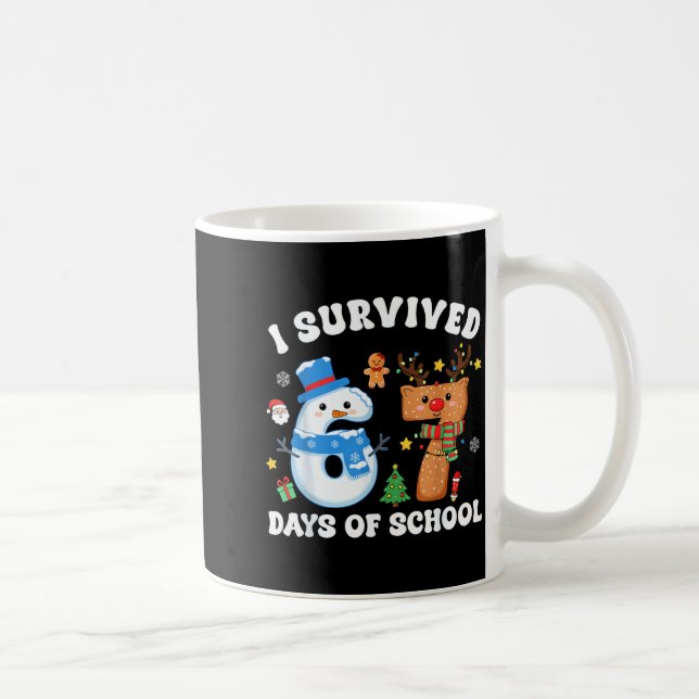 I Survived 67 Days Of School Funny Meme Six Seven  Kaffemugg (Höger)