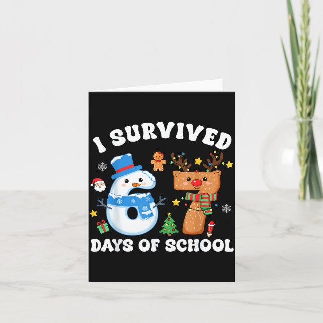 I Survived 67 Days Of School Funny Meme Six Seven  Kort (Framsida)