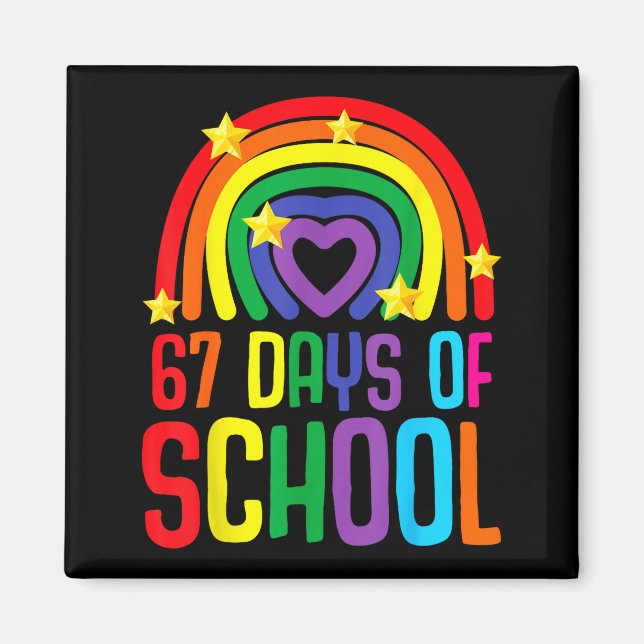 I Survived 67 Days Of School Funny Meme Student Te Magnet (Framsidan)