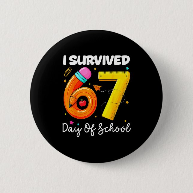I Survived 67 Days Of School Funny Meme Teacher St Knapp (Framsida)