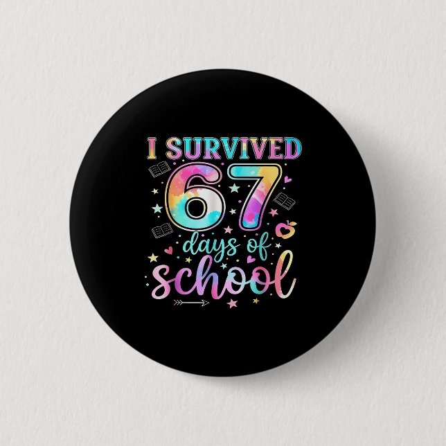 I Survived 67 Days Of School Funny Meme Teacher St Knapp (Framsida)