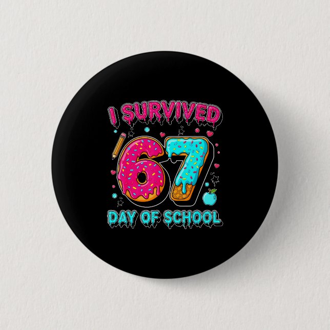I Survived 67 Days Of School Funny Meme Teacher St Knapp (Framsida)
