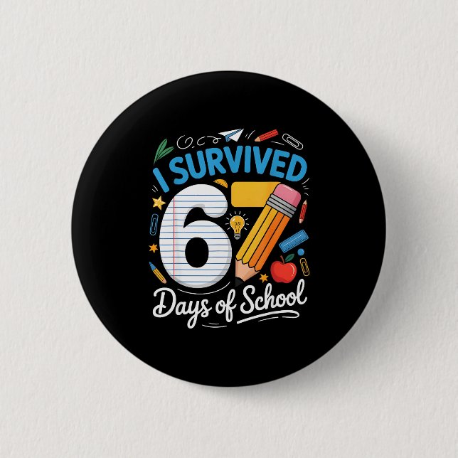 I Survived 67 Days Of School Funny Meme Teacher St Knapp (Framsida)