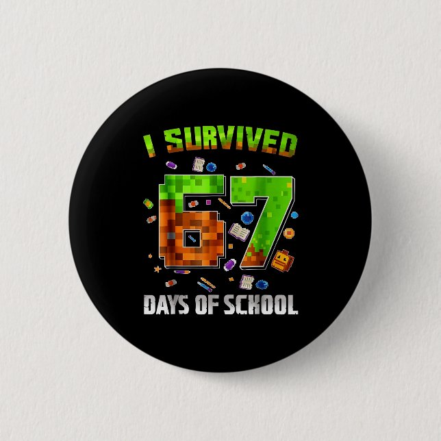I Survived 67 Days Of School Funny Meme Teacher St Knapp (Framsida)