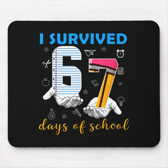 I Survived 67 Days Of School Funny Meme Teacher St Musmatta (Framsidan)