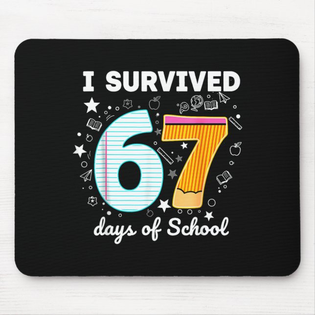 I Survived 67 Days Of School Funny Meme Teacher St Musmatta (Framsidan)