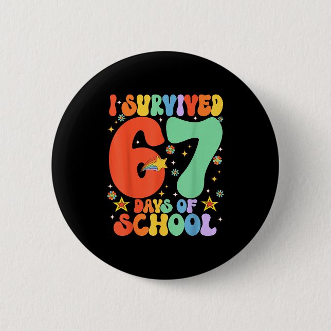 I Survived 67 Days Of School Funny Six Seven 6 7 M Knapp (Framsida)