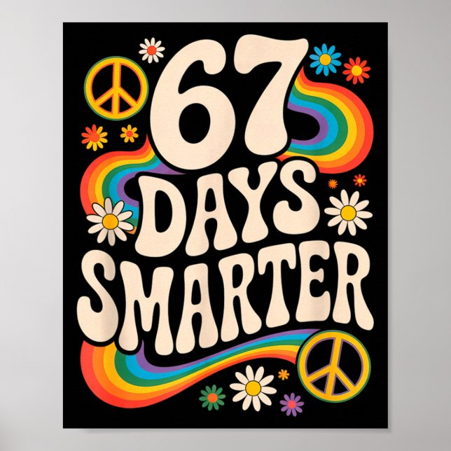 I Survived 67 Days Of School Funny Six Seven 6 7 M Poster (Framsidan)