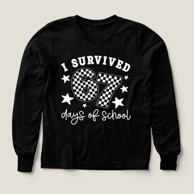 I Survived 67 Days of School PNG | Funny Teacher & T Shirt (Design framsida)