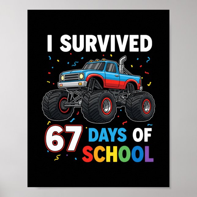 I Survived 67 Days Of School Six Seven Meme For Me Poster (Framsidan)
