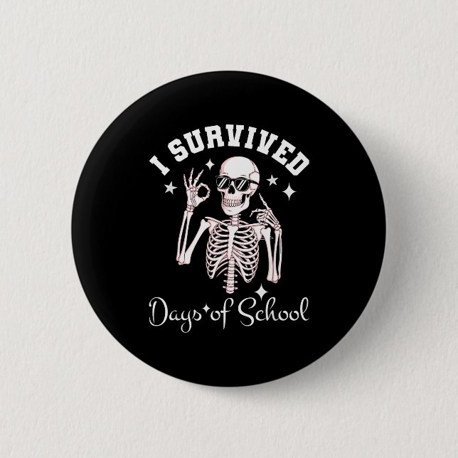 I Survived 67 Days Of School Skeleton Student Teac Knapp (Framsida)