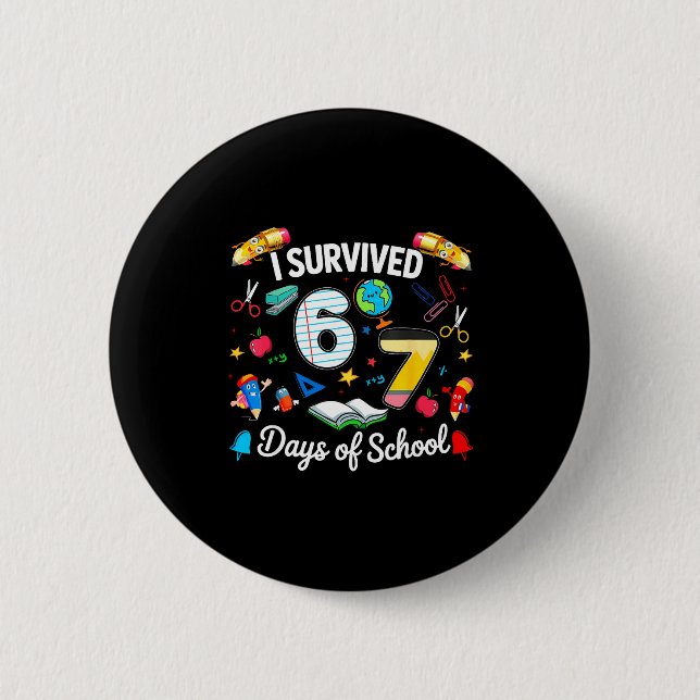I Survived 67 Days Of School Teachers Students Boy Knapp (Framsida)