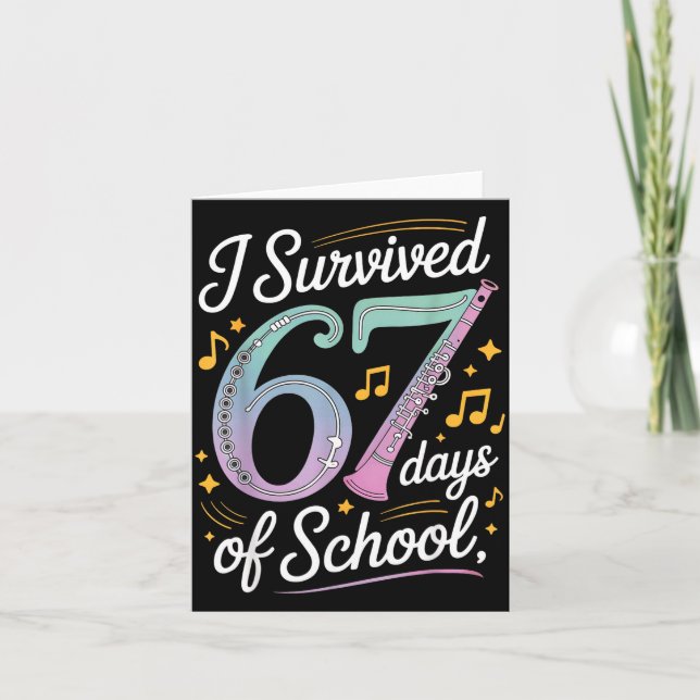 I Survived 67 Days Of School - Teachers Students M Kort (Framsida)
