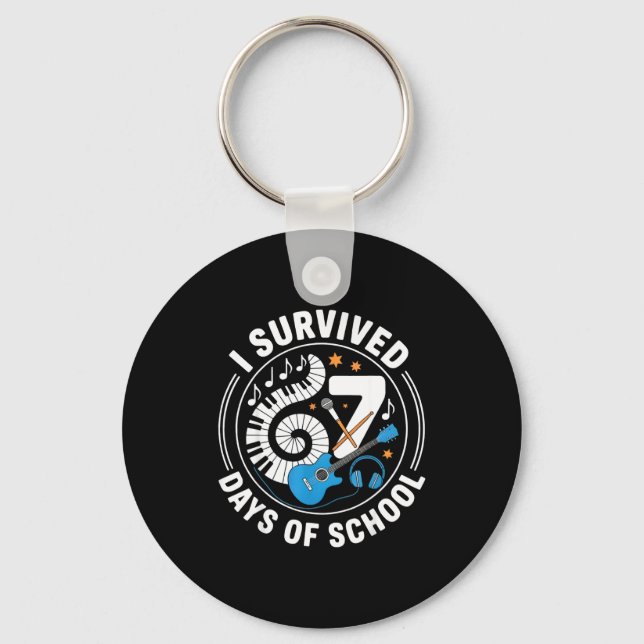 I Survived 67 Days Of School - Teachers Students M Nyckelring (Framsida)