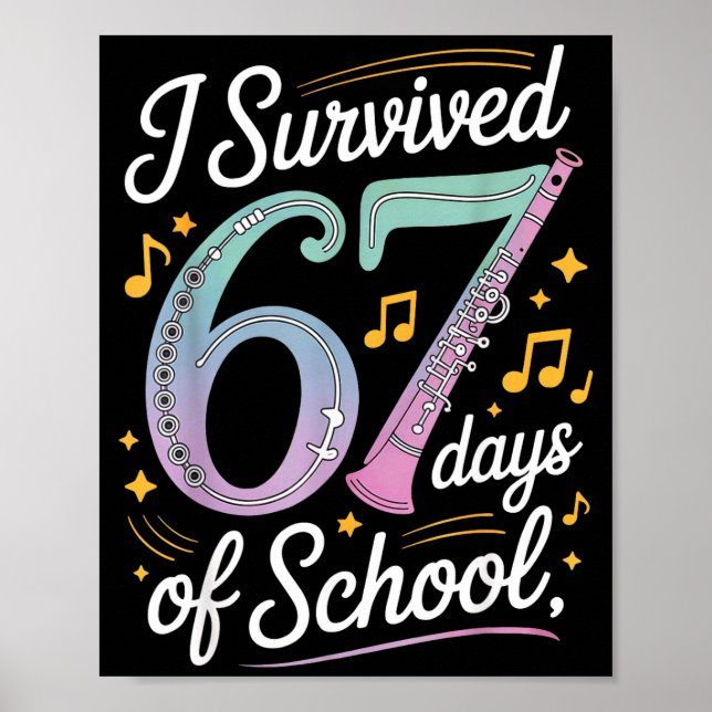 I Survived 67 Days Of School - Teachers Students M Poster (Framsidan)