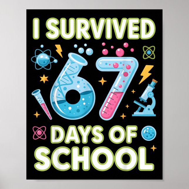 I Survived 67 Days Of School - Teachers Students S Poster (Framsidan)