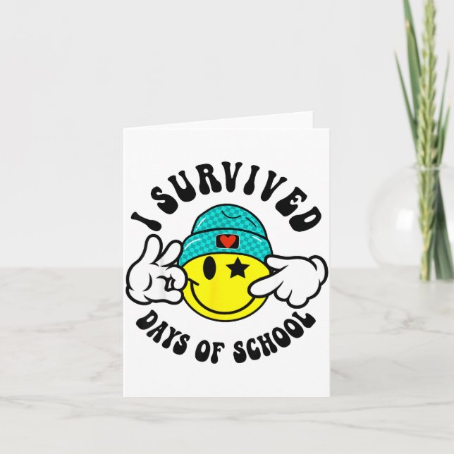 I Survived 67 Days Of School Teachers Students Six Kort (Framsida)