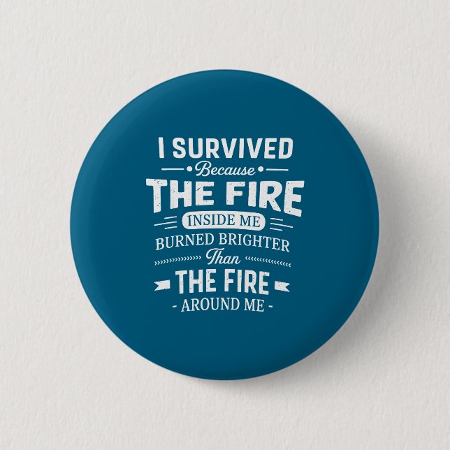 I Survived Because The Fire Inside Me Burned Brigh Knapp (Framsida)