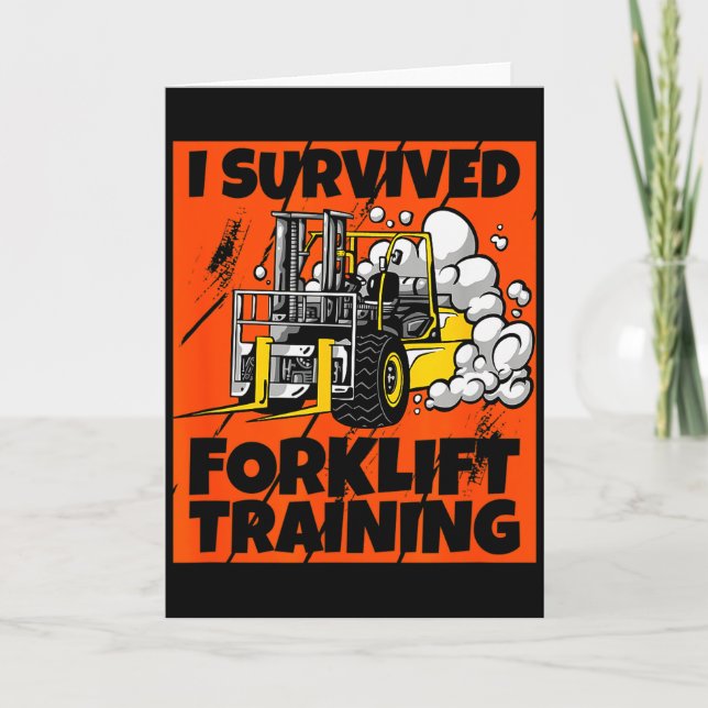I Survived Forklift Training, New Forklift Operato Kort (Framsida)
