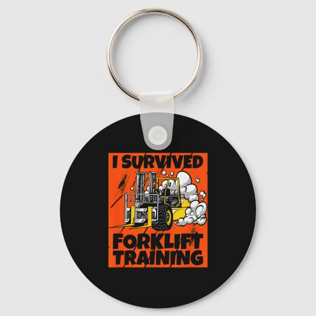 I Survived Forklift Training, New Forklift Operato Nyckelring (Framsida)