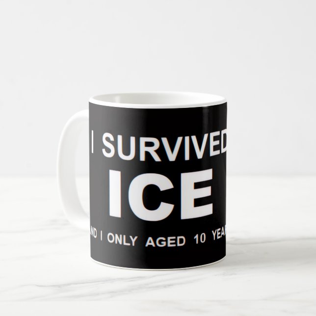 I Survived ICE  Kaffemugg (Framsida vänster)