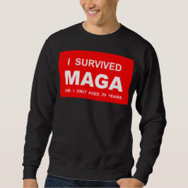 I Survived MAGA  Lång Ärmad Tröja